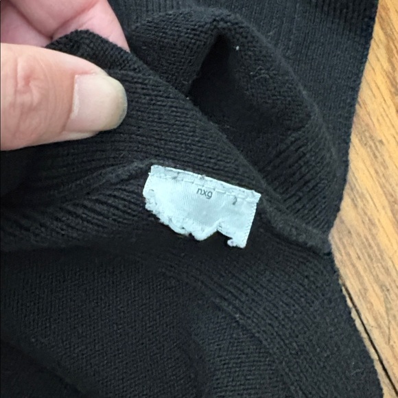 Talbots Black V-neck Button Front Cardigan Sweater Black size XLp Petite - Picture 7 of 9